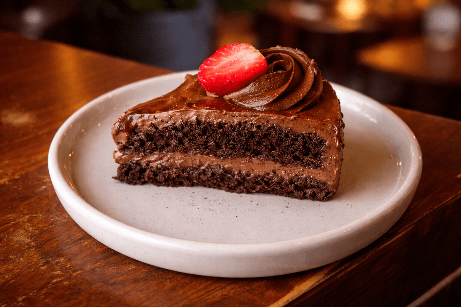 Strawberry Ganache Cake